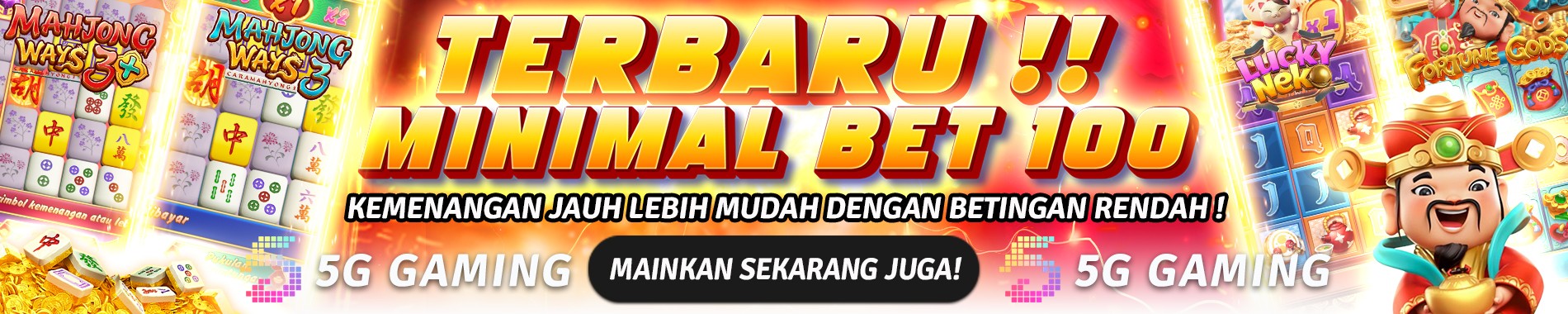 PROVIDER TERBARU DENGAN MINIMAL BET 100 PERAK !